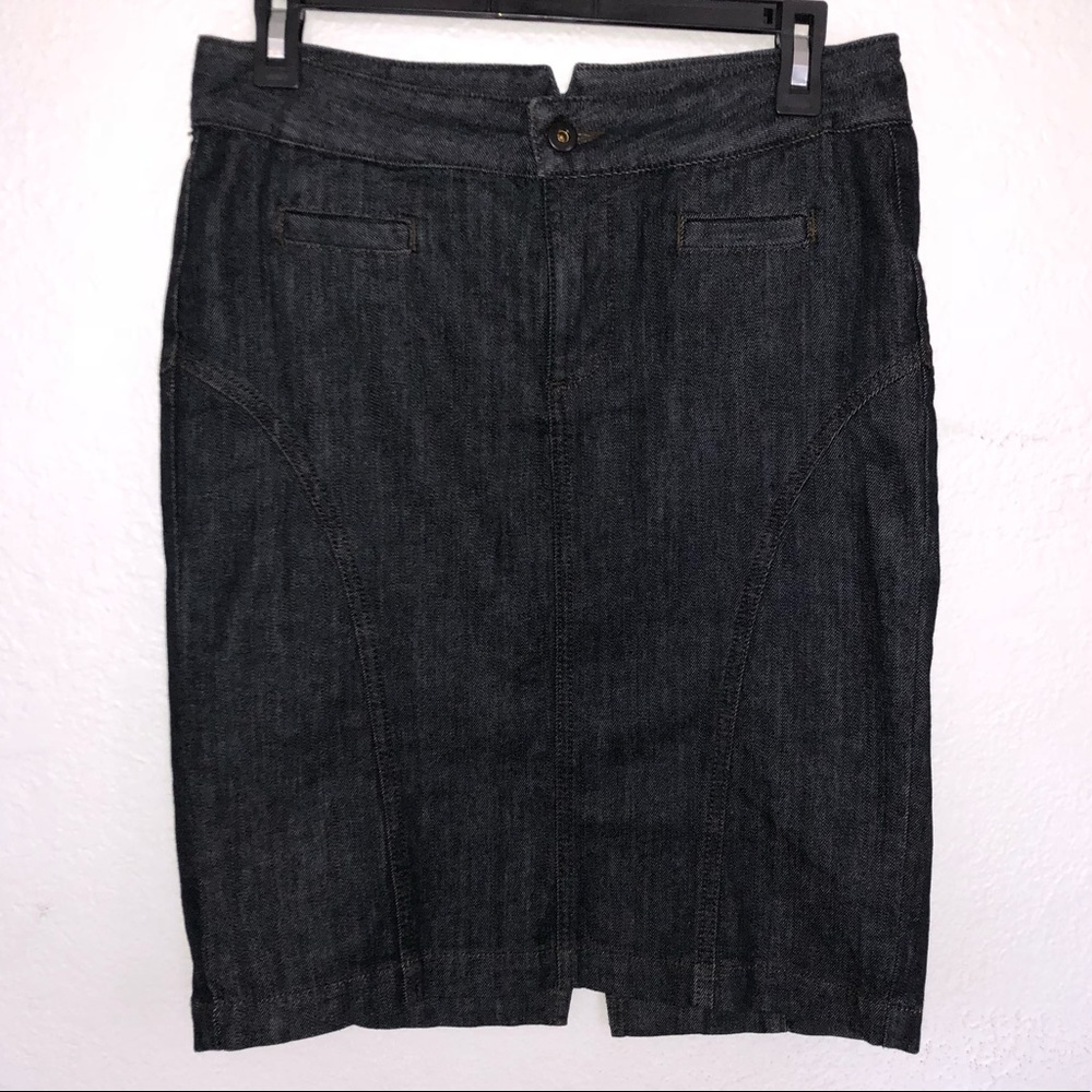 Lucky Brand Ebisu Dark Wash Pencil Skirt, Sz 2/26
